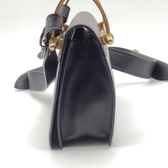 100% Authentic Prada Cahier Black Clutch Shoulder Bag - Picture 4 of 16